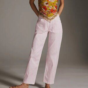 NWT Maeve Tapered Stripe Pants